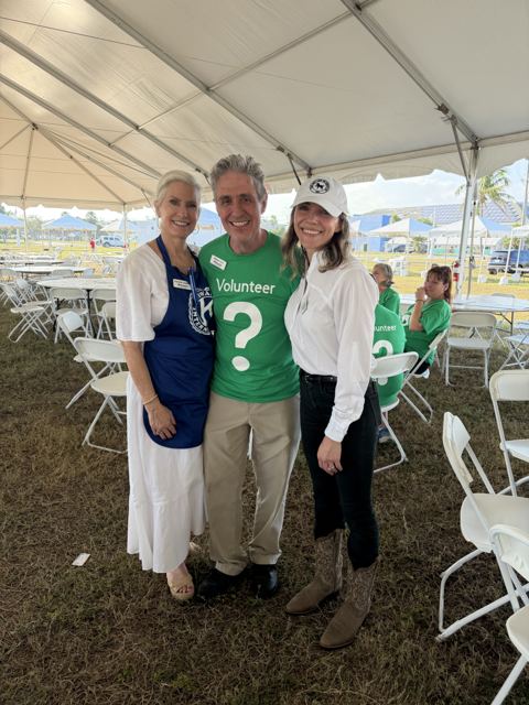 Danielle Gladding, Michael Garey and Svetlana Ivashchenko at the Lawn Party