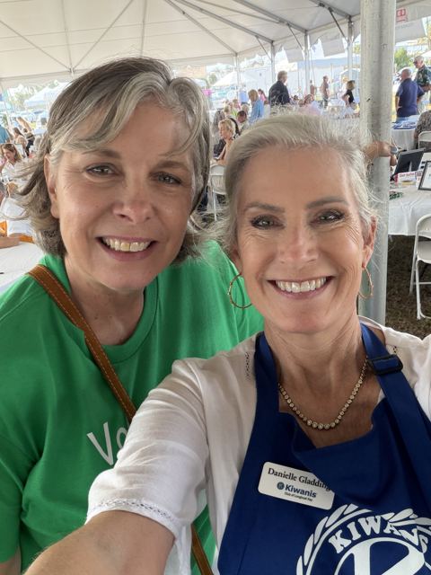 Catherine Garey and Danielle Gladding at the Lawn Party