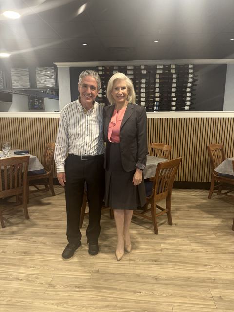 Michael Garey and Danielle Gladding as the presidency changes hands, September 2025